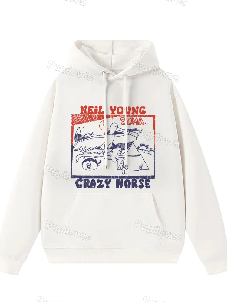 Pupiloves Pupiloves Vintage Classic 70s Neil Young & Crazy Horse Hoodie