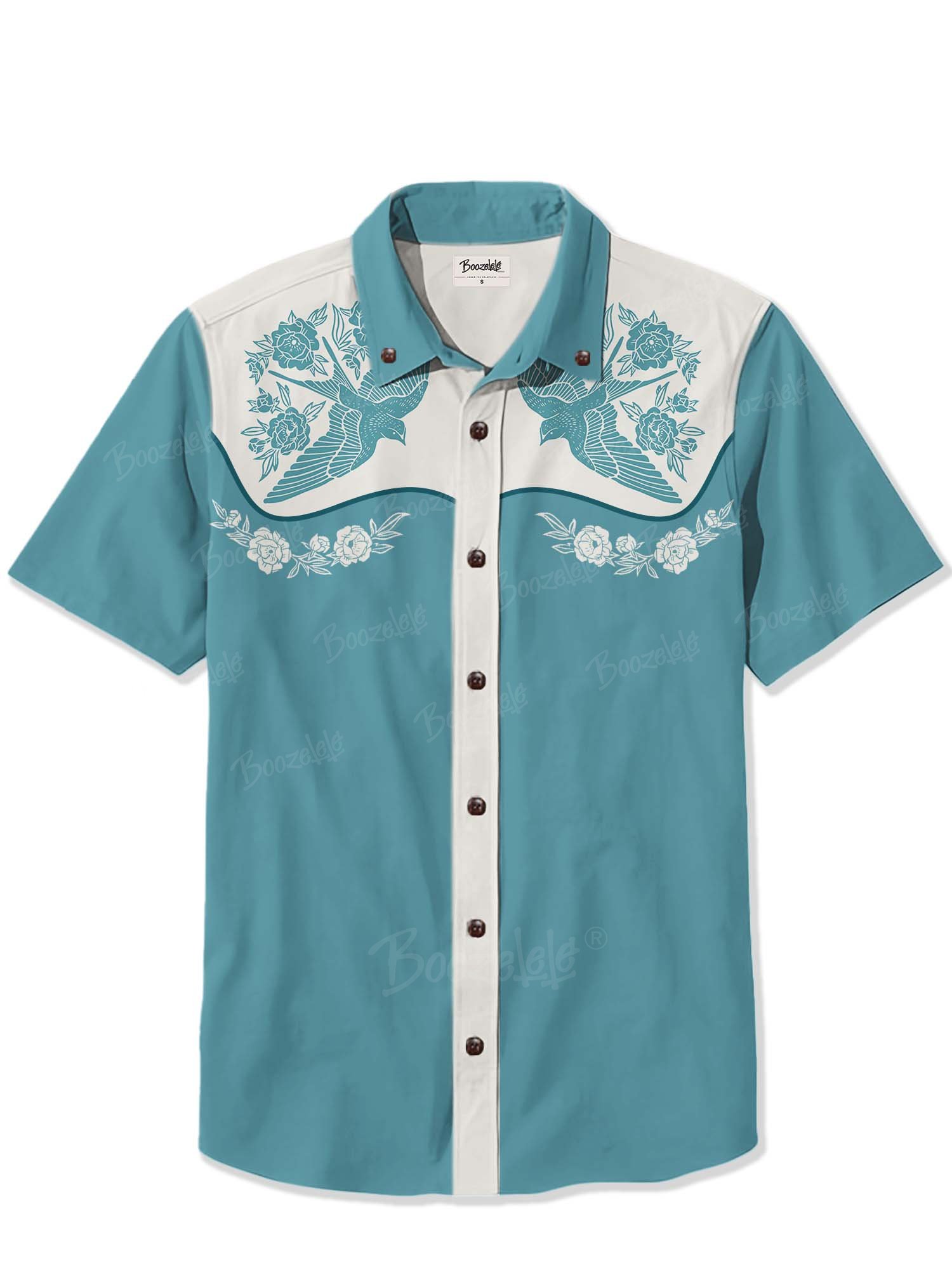 Flowers And Birds - 100% Cotton Shirt