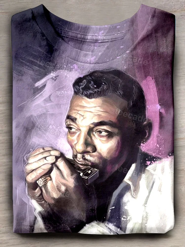 Teecade Little Walter Music Art Print T-shirt