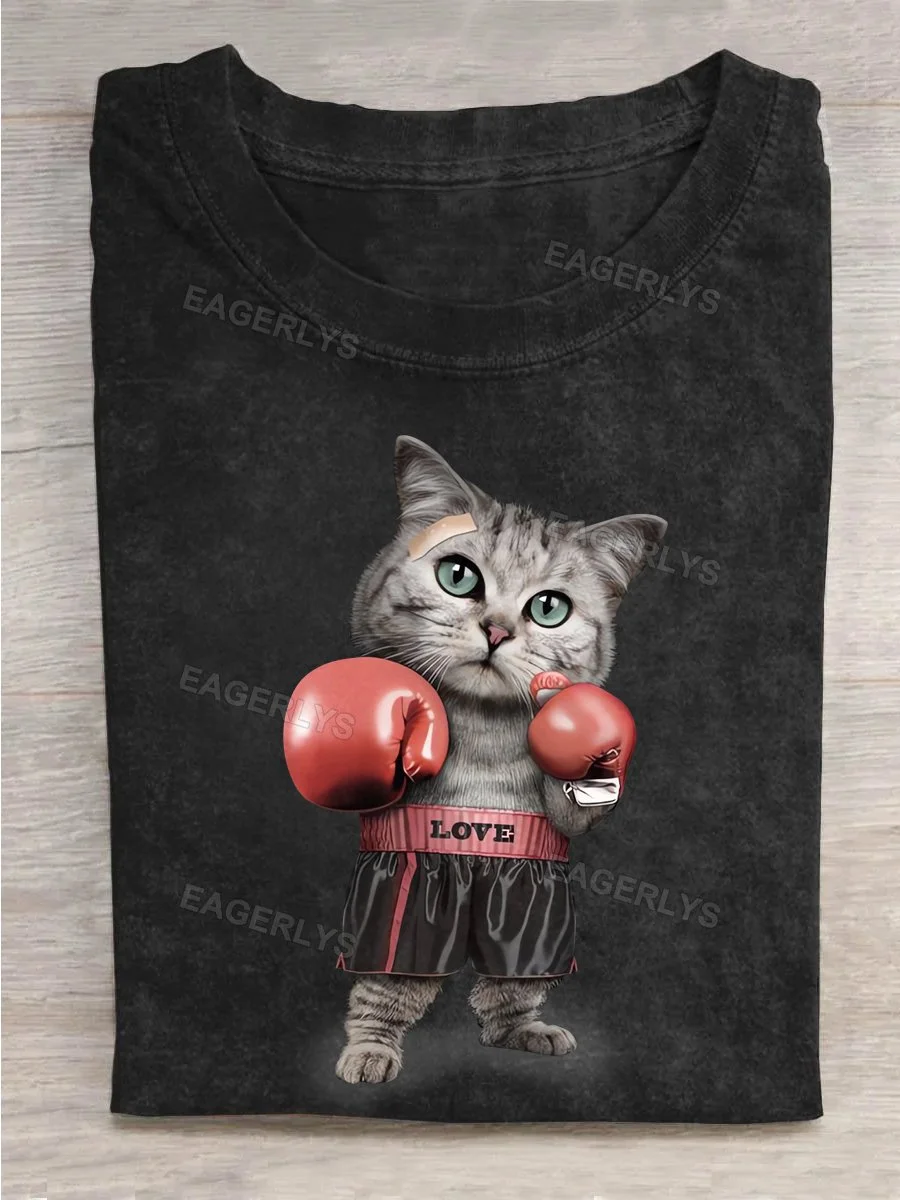 Cat Boxer T-shirt Eagerlys