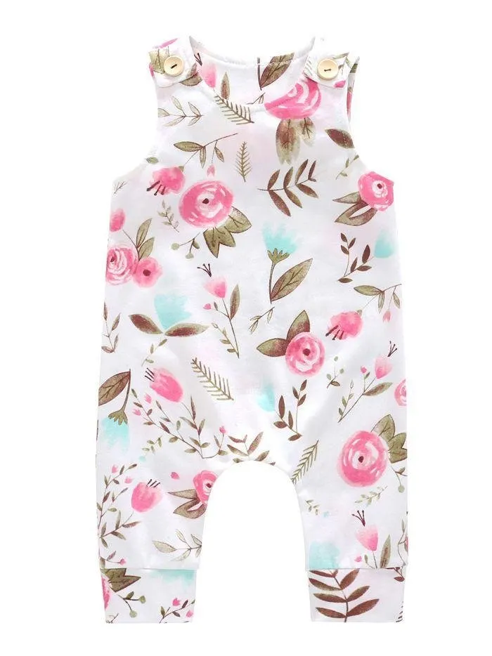 Flower Sleeveless Baby Girl Summer  Jumpsuit DEARBABYSTORE ARY