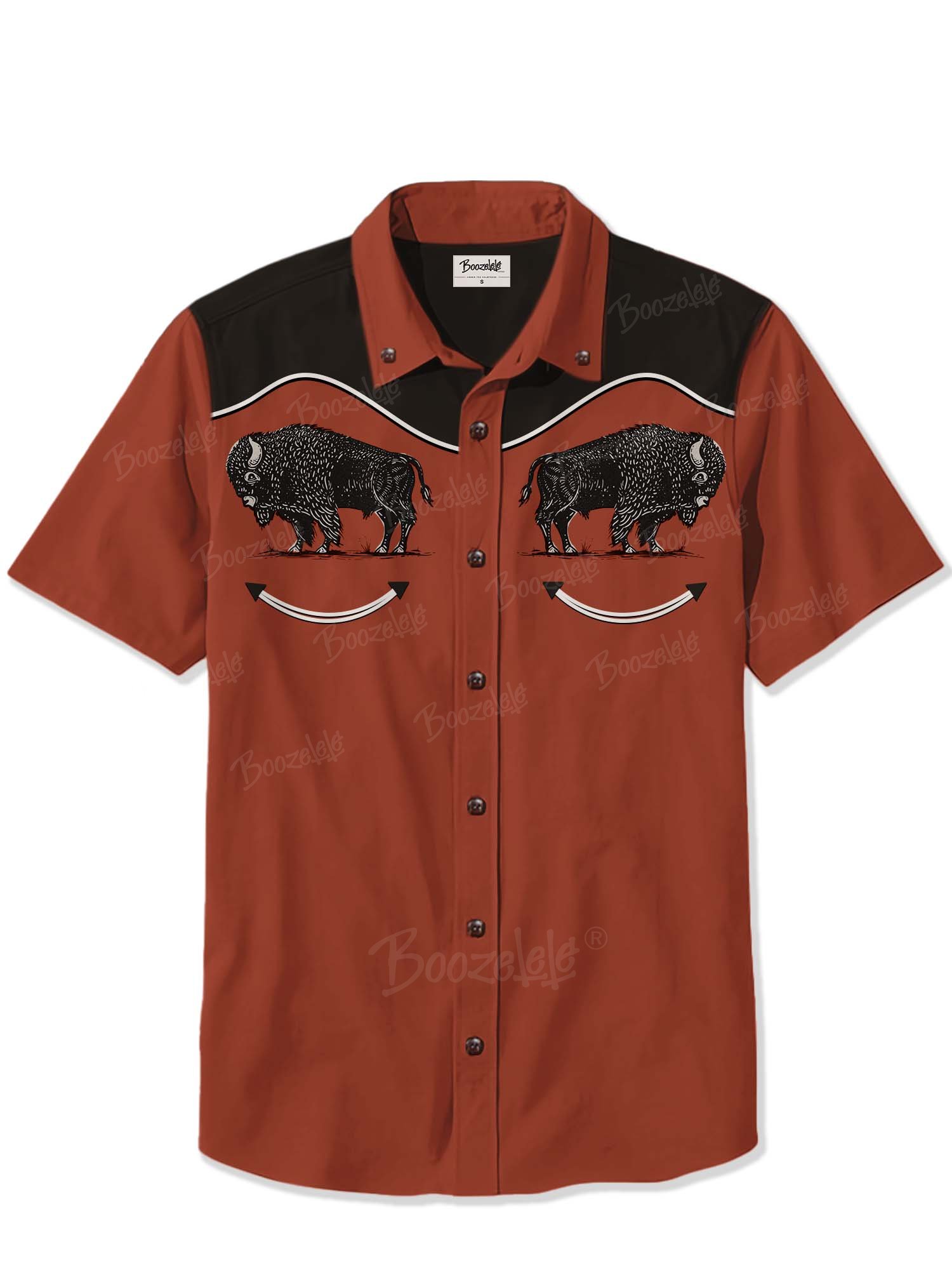 Vintage West Bison - 100% Cotton Shirt
