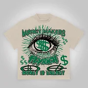 Money Makers Graphics Fly Rich Printed Casual T-Shirt
