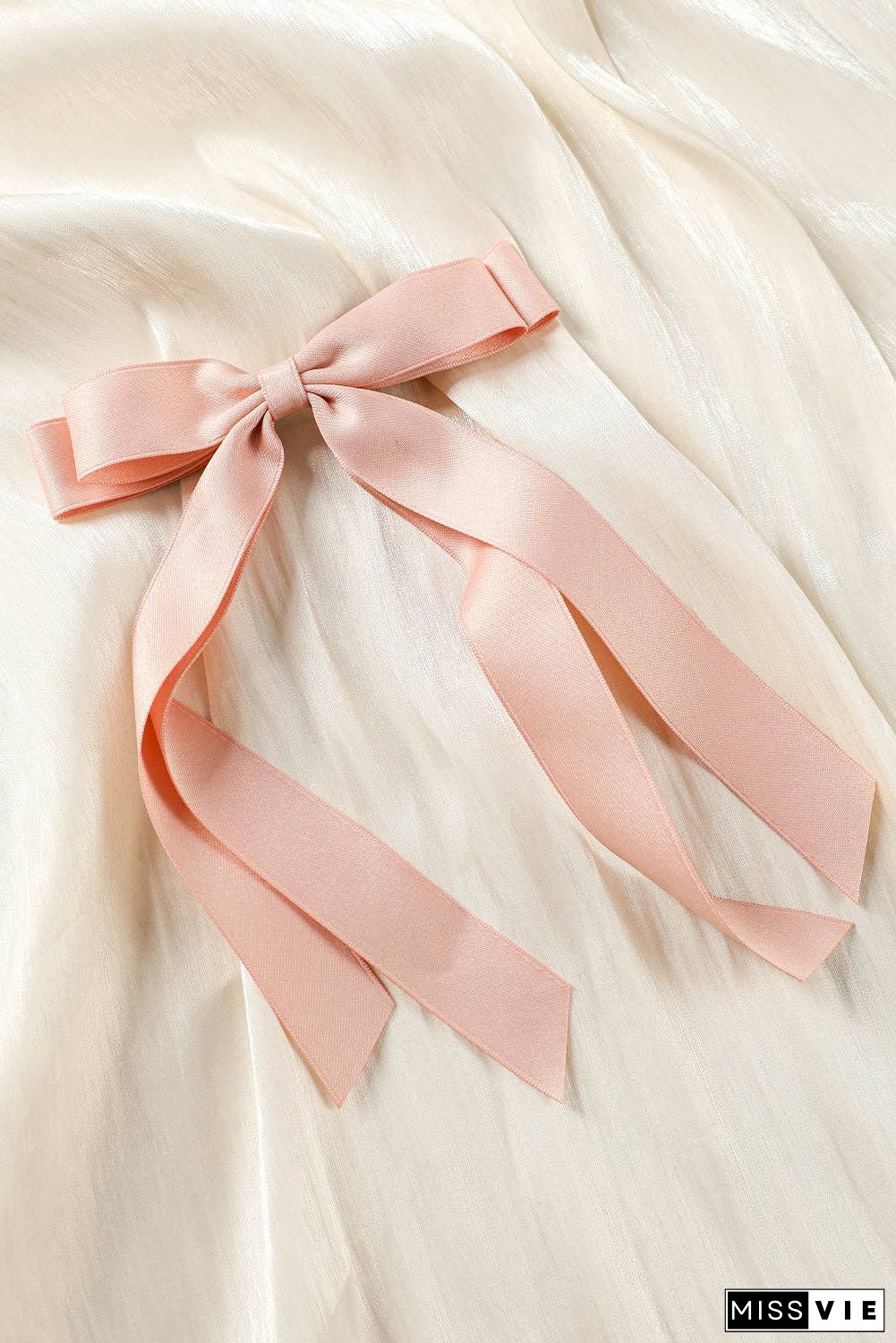 Black Elegant Terylene Double Bow Hair Clip