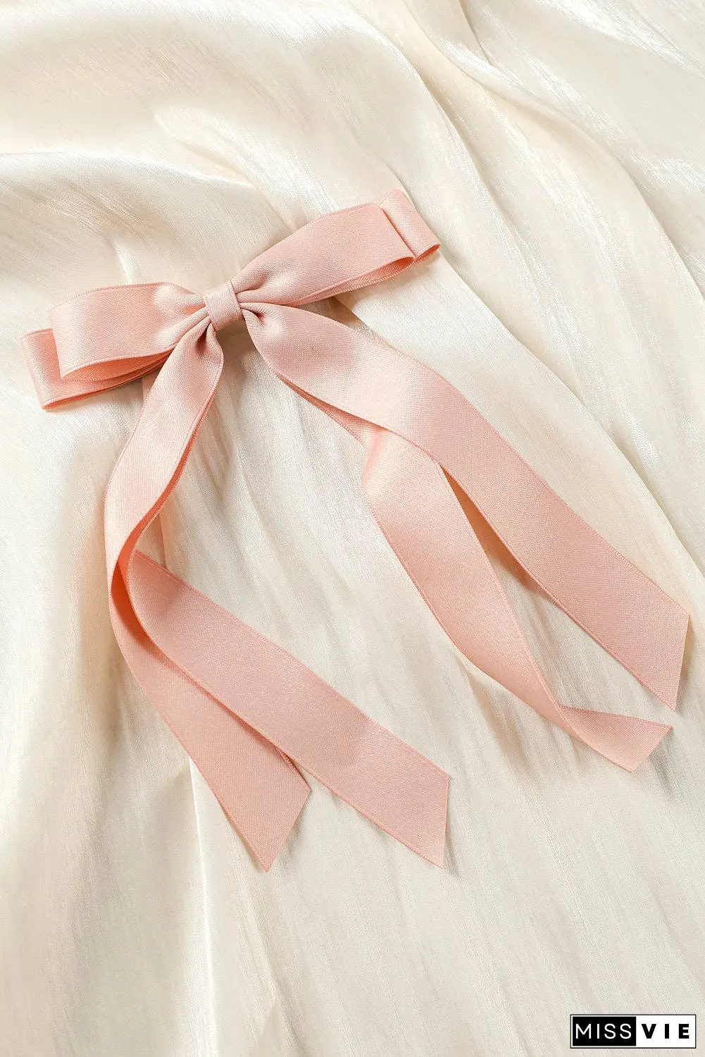Black Elegant Terylene Double Bow Hair Clip