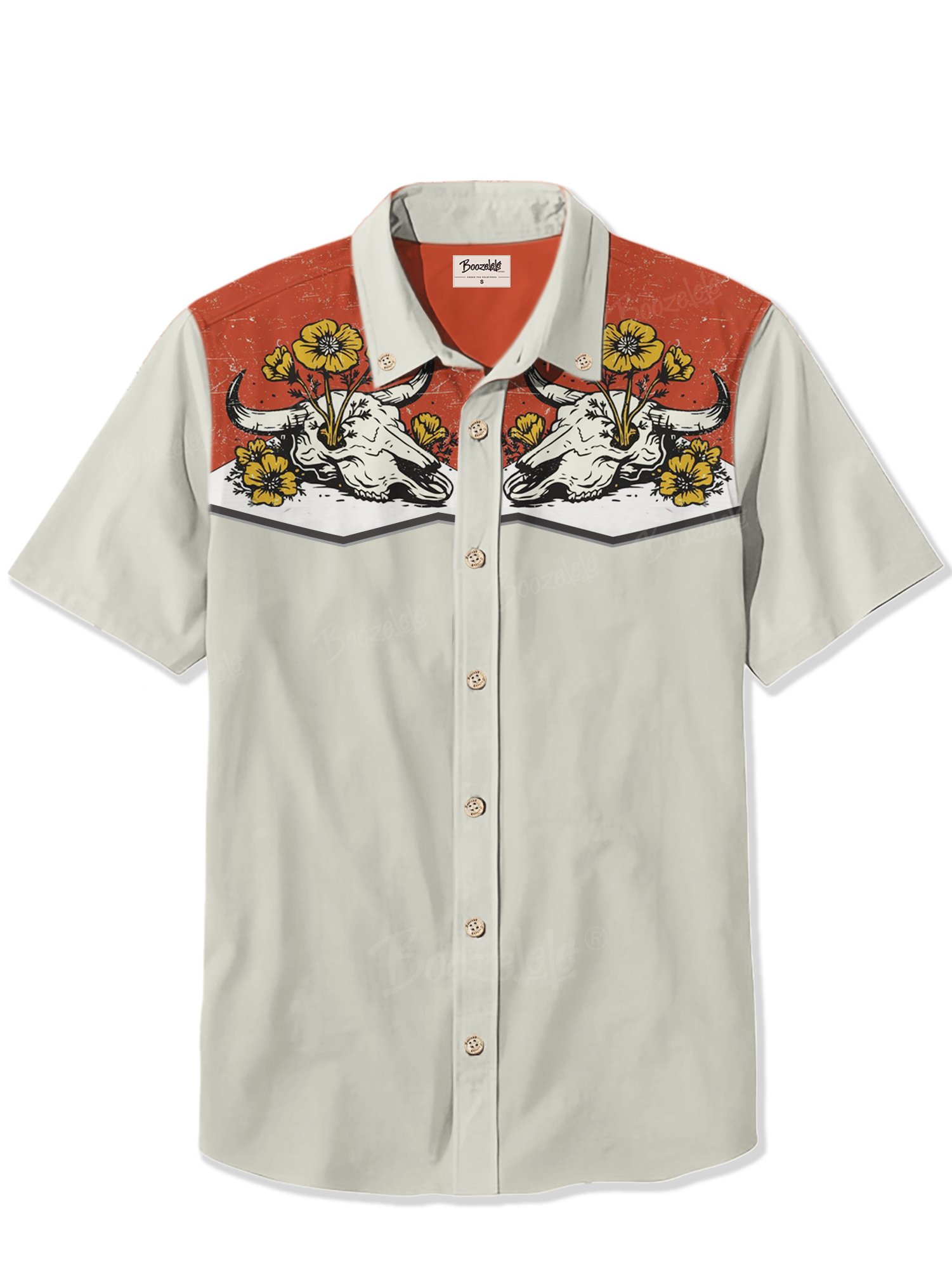 Skull Flowers - 100% Cotton Shirt