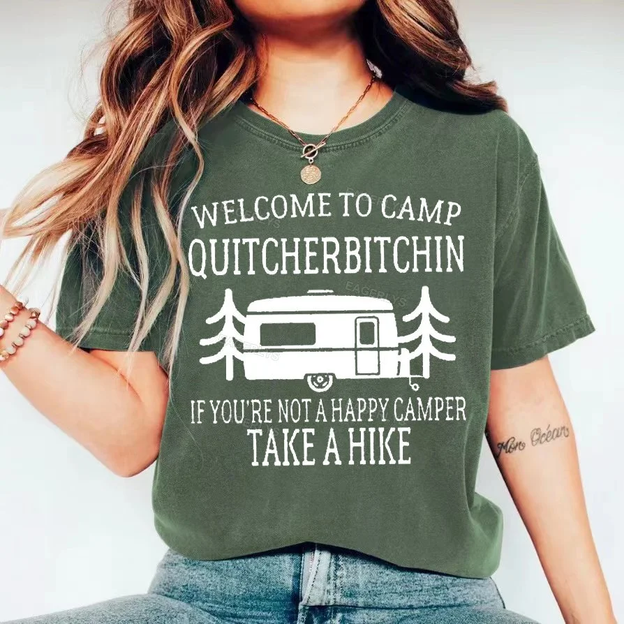 Eagerlys Welcome To Camp T-shirt Eagerlys