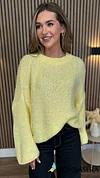 Yazmin Yellow Oversized Wool Jumper