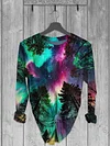 Unisex Colored Printed Vintage Fashion Loose Short Sleeve T-Shirt