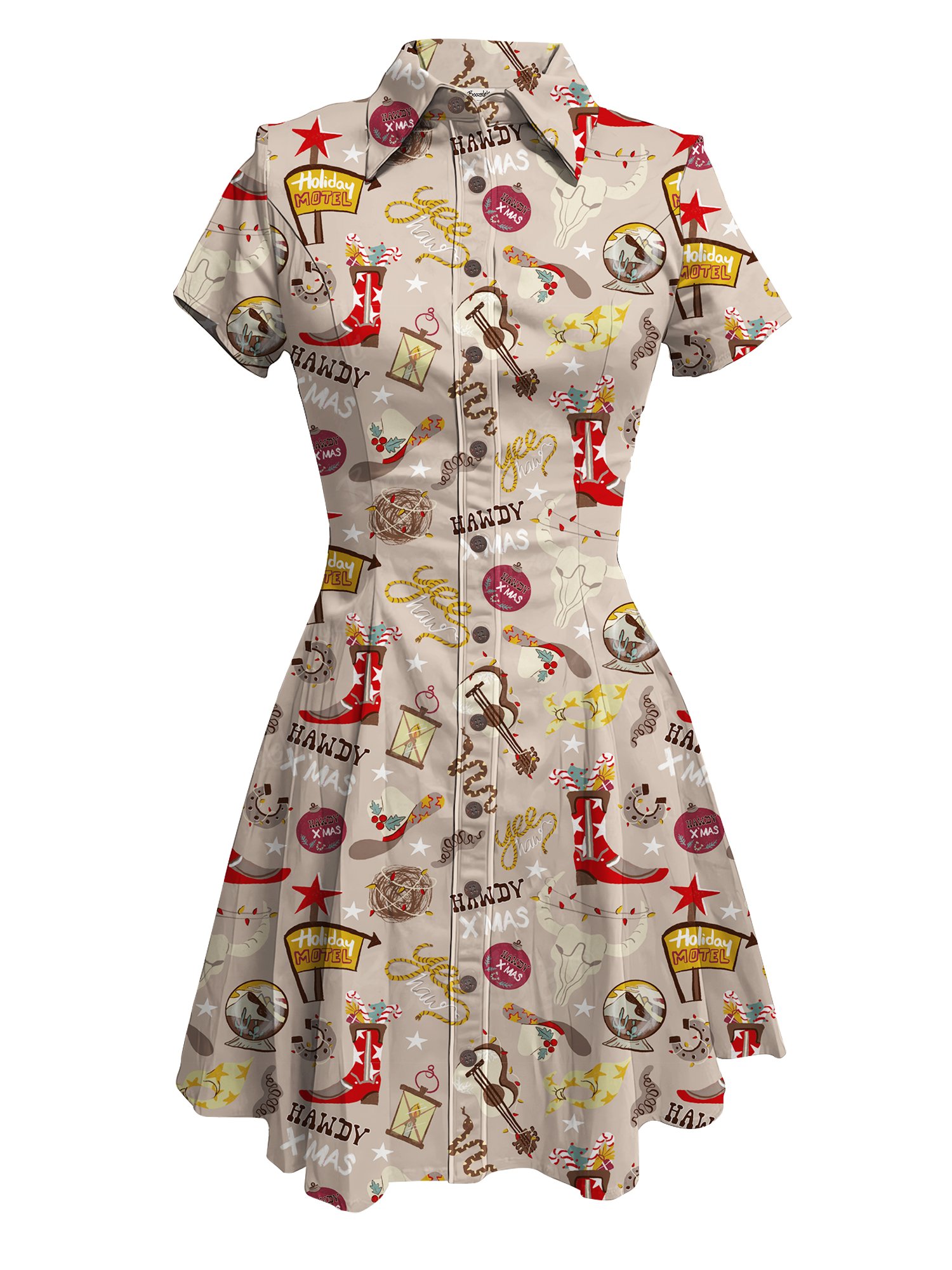 【Madhuranga X Boozelele】Christmas Desert Mas pattern- 100% Cotton Dress