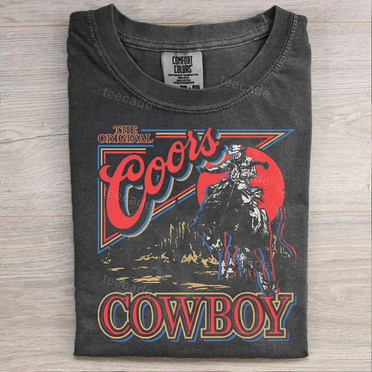 Teecade Teecade Coors Western Cowboy T-Shirt