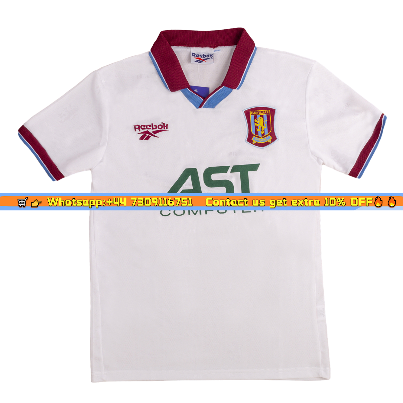 Retro Aston Villa 1996-97 Away Jersey