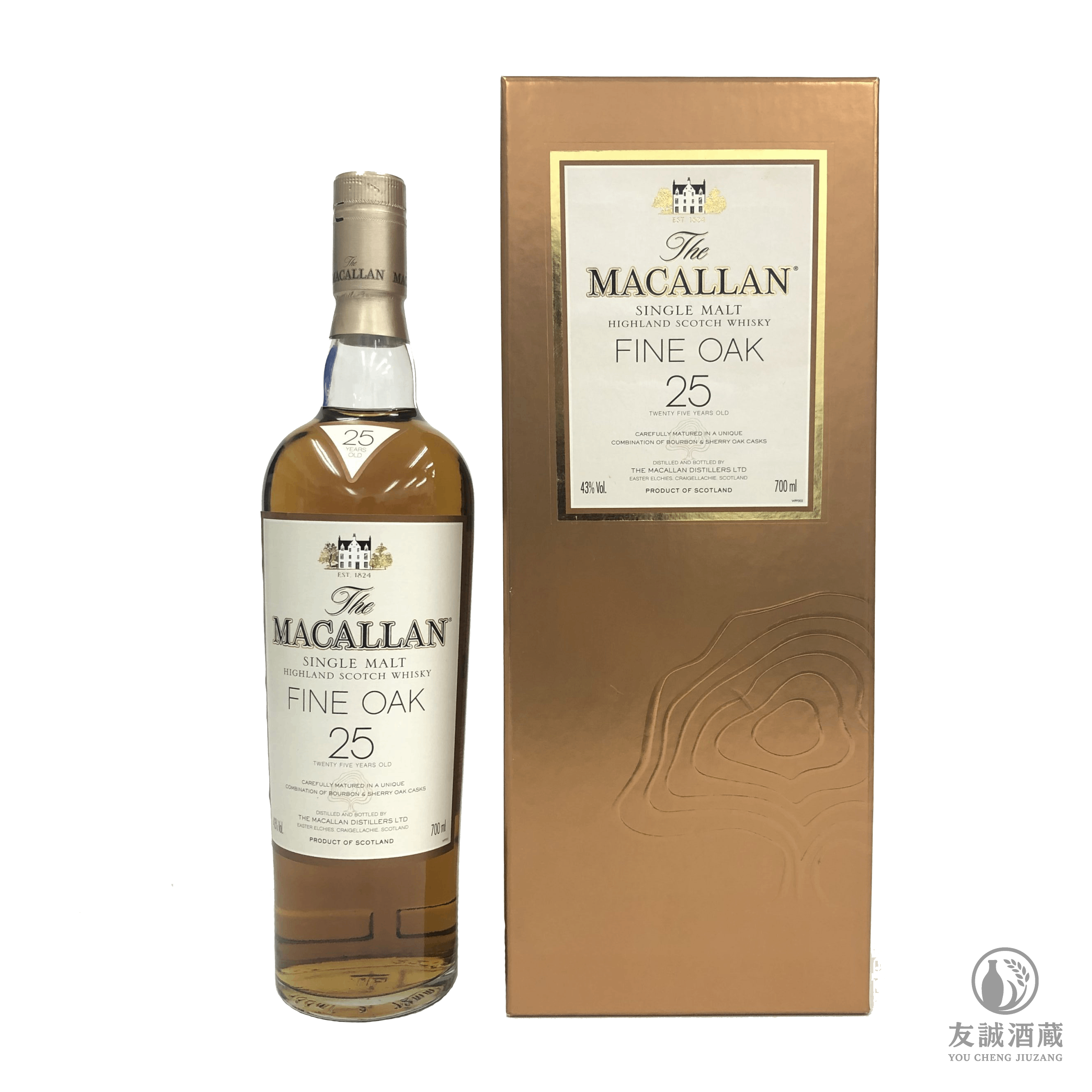 麥卡倫Macallan 25年 fine oak 友誠酒藏