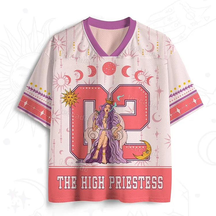Teecade Teecade Arcana 02 The High Priestess Art Print V-neck T-shirt