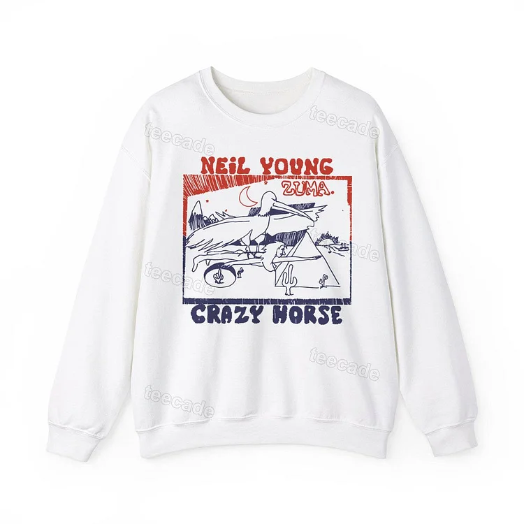 Teecade Teecade Vintage Classic 70s Neil Young & Crazy Horse Sweatshirt