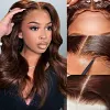Chocolate Brown Glueless Wigs Loose Water Wave Wig