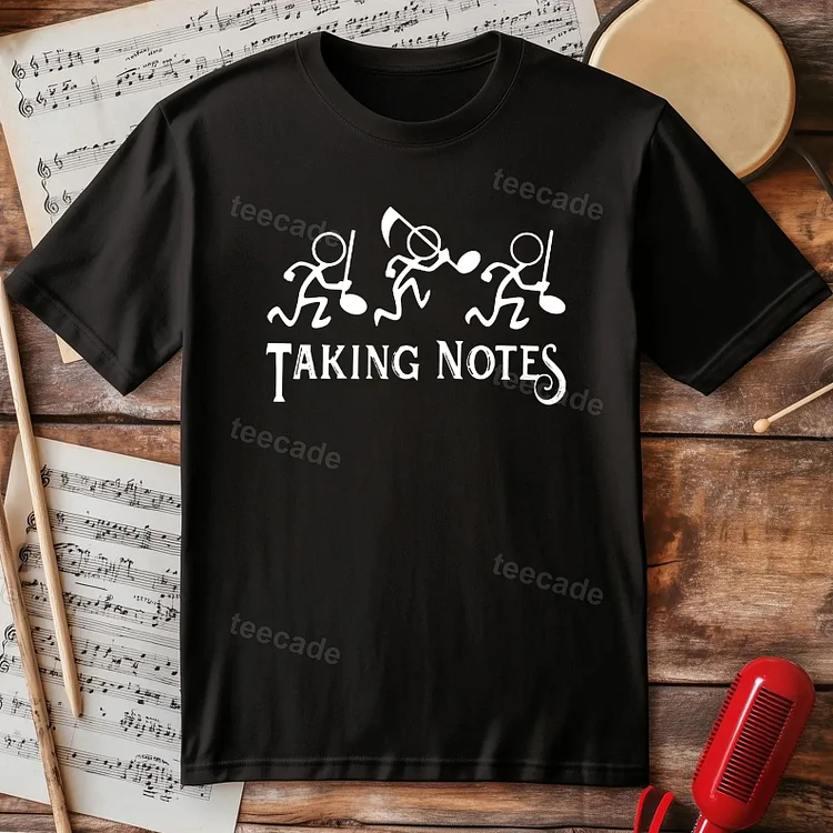 Teecade Music Taking Notes T-shirt