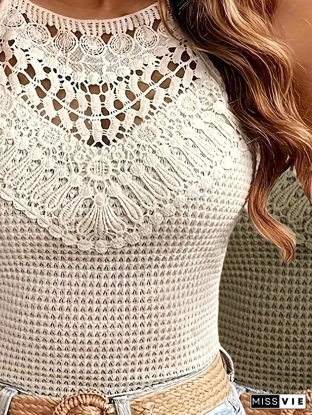 Two-Piece Women&lsquo;s Stylish Tank Top Set