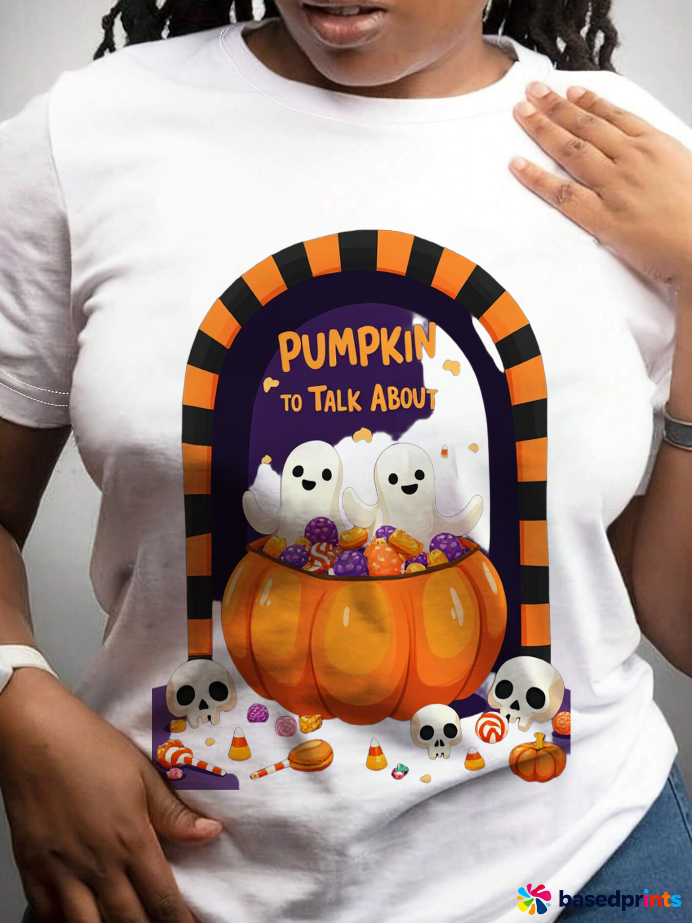 Halloween Pumpkin Ghost Candy Shirt
