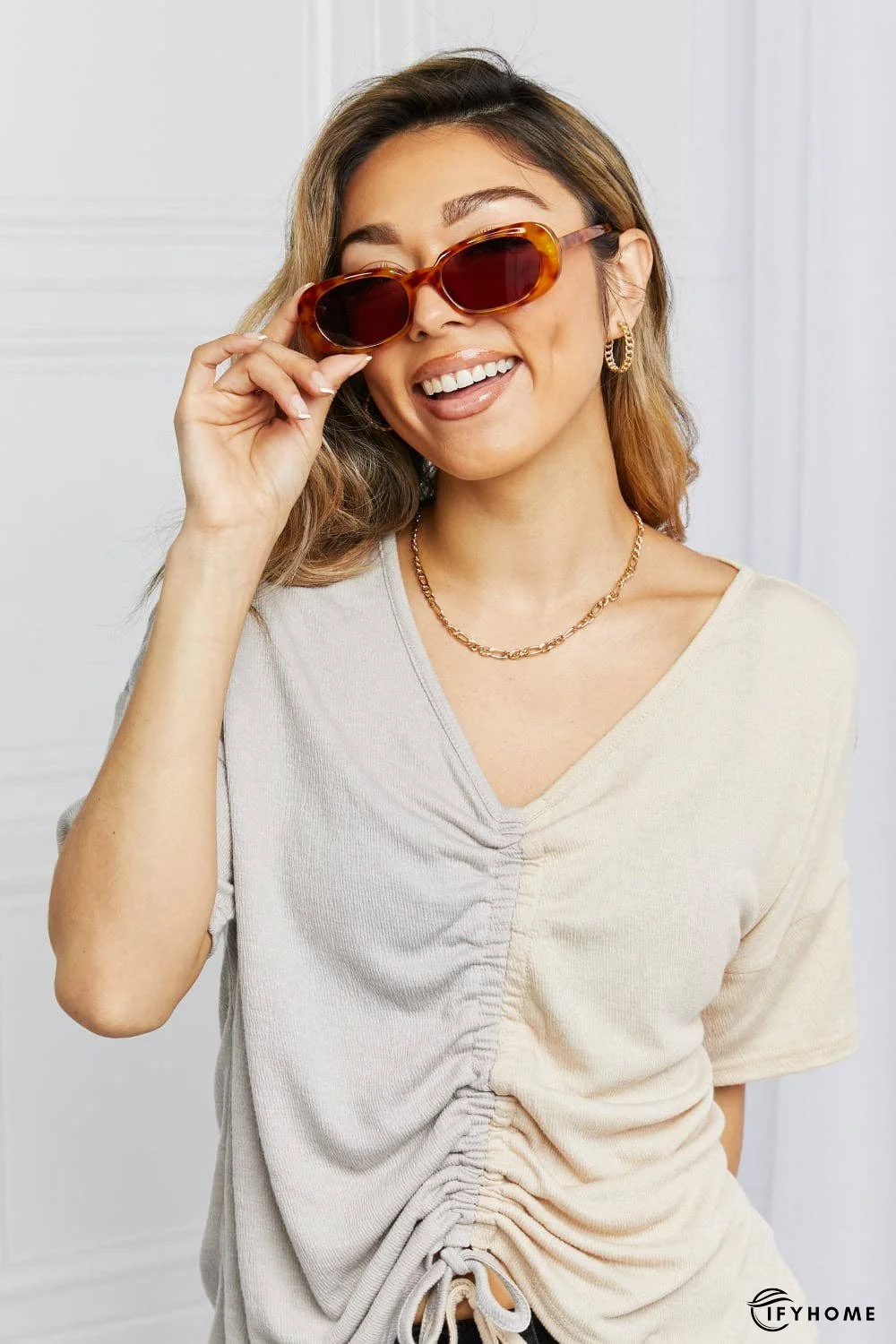 Oval Full Rim Sunglasses | IFYHOME