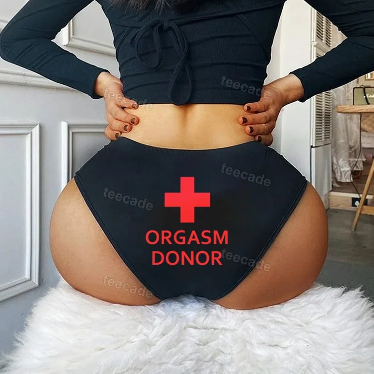 Teecade Teecade Orgasm Donor Printed Sexy Panties