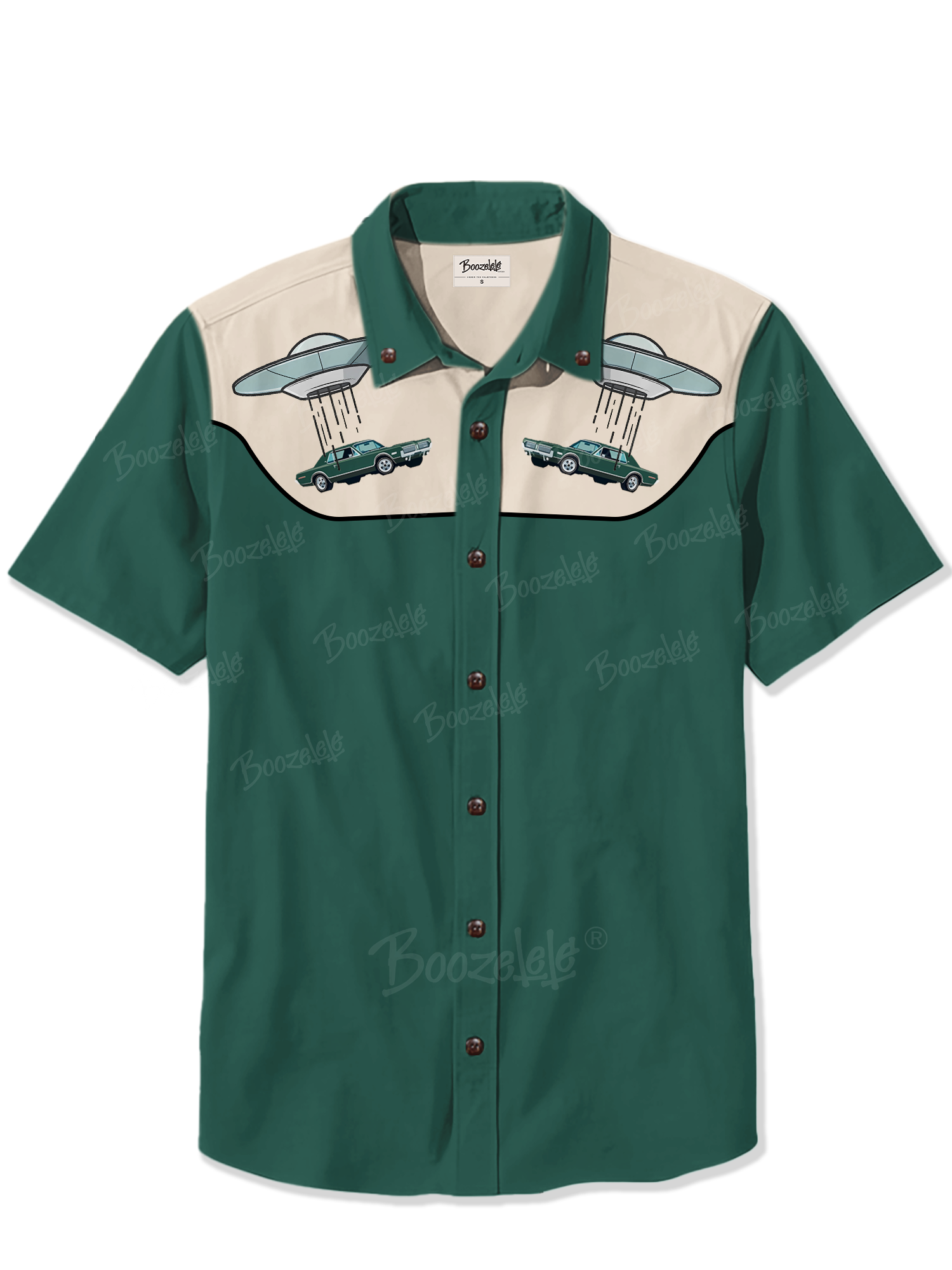 UFO Steals Car! - 100% Cotton Shirt