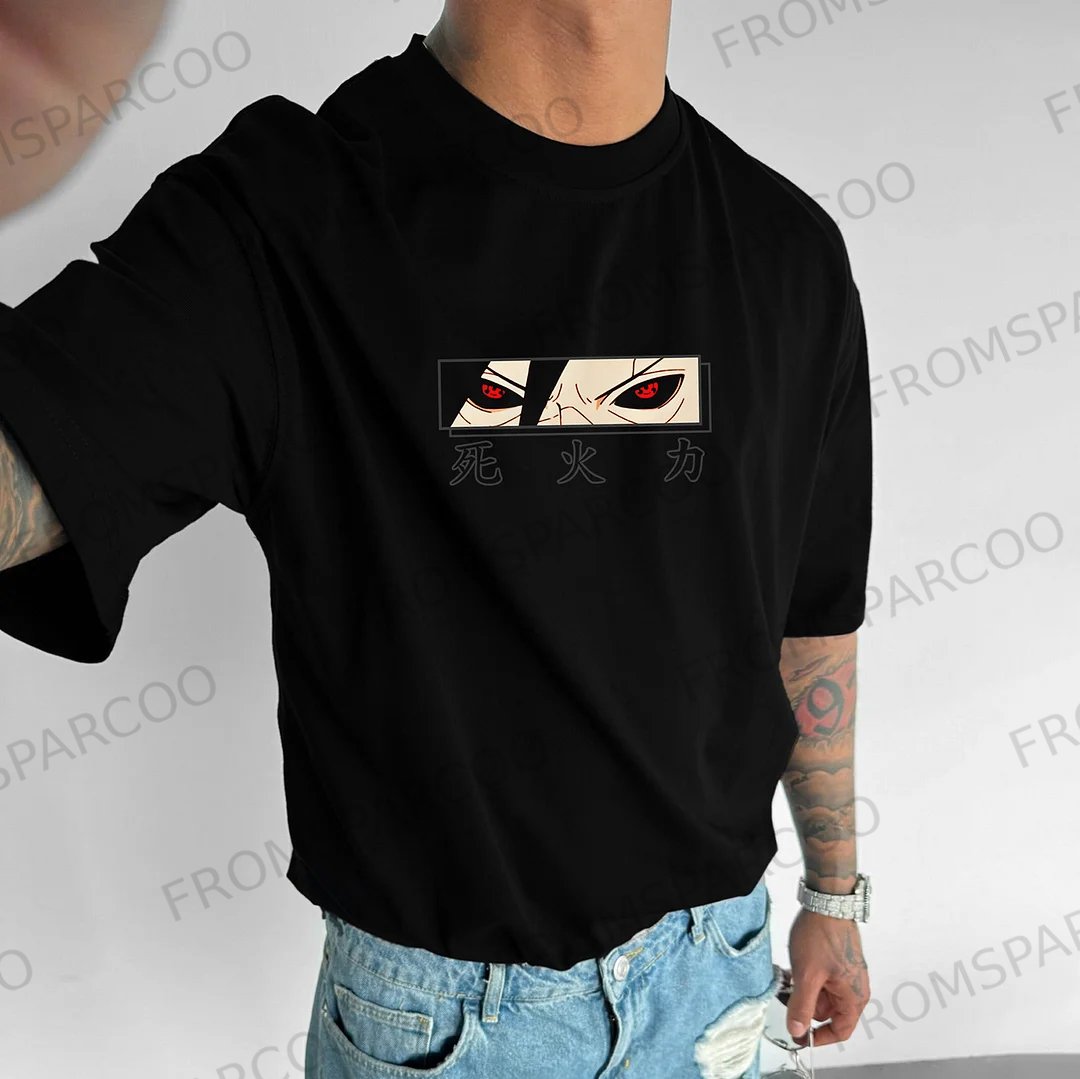 Unisex Casual Anime Print T-Shirt