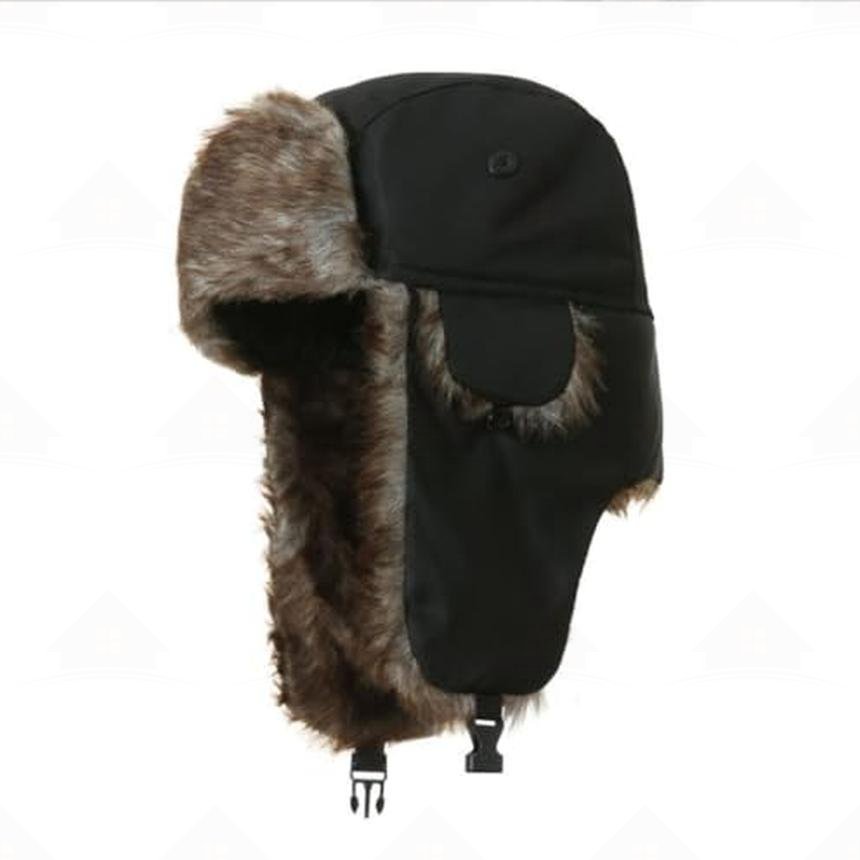 Home Prefer Trapper Hat Warm Faux Fur Winter Hat with Ear Flaps Windproof Waterproof Snow Ski Hats for Men Women Cold Weather