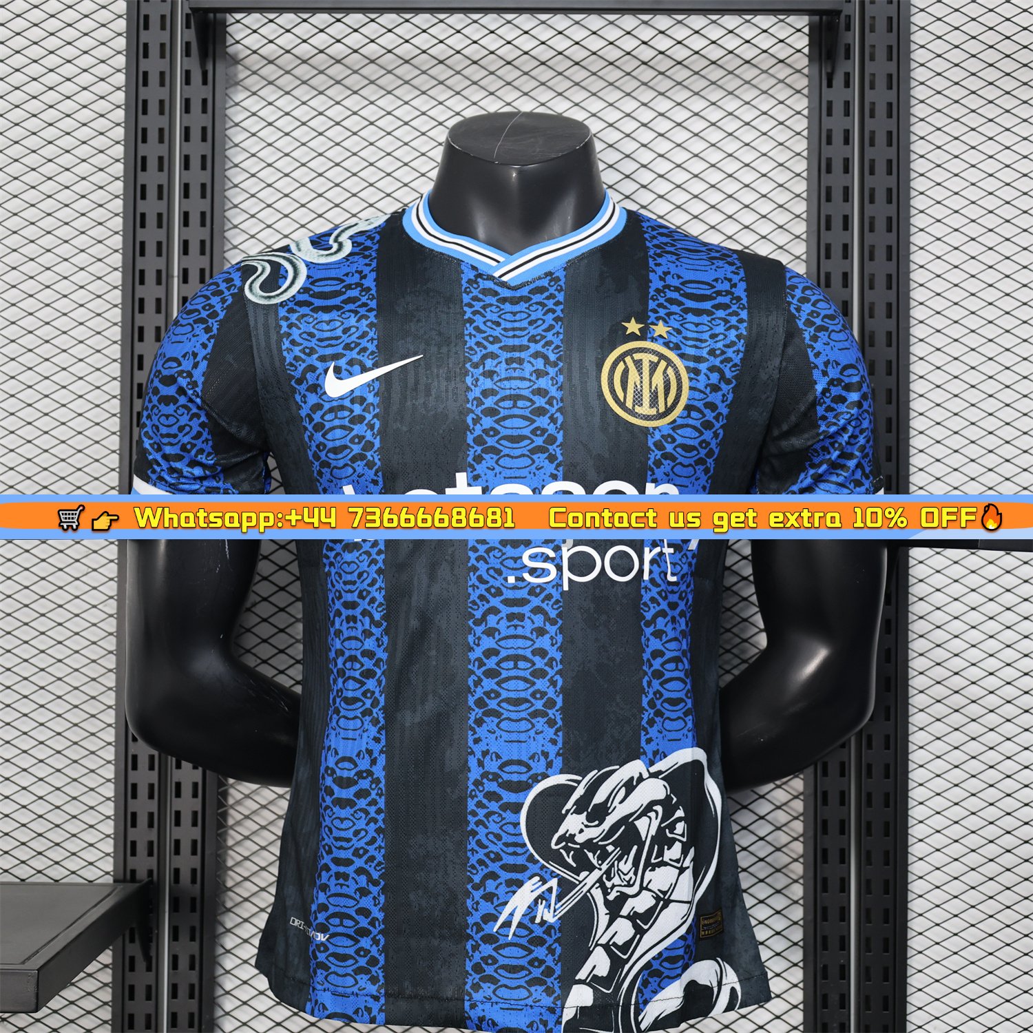 Inter Milan 24-25 Blue Black Mamba Special Edition Jersey - Player Version