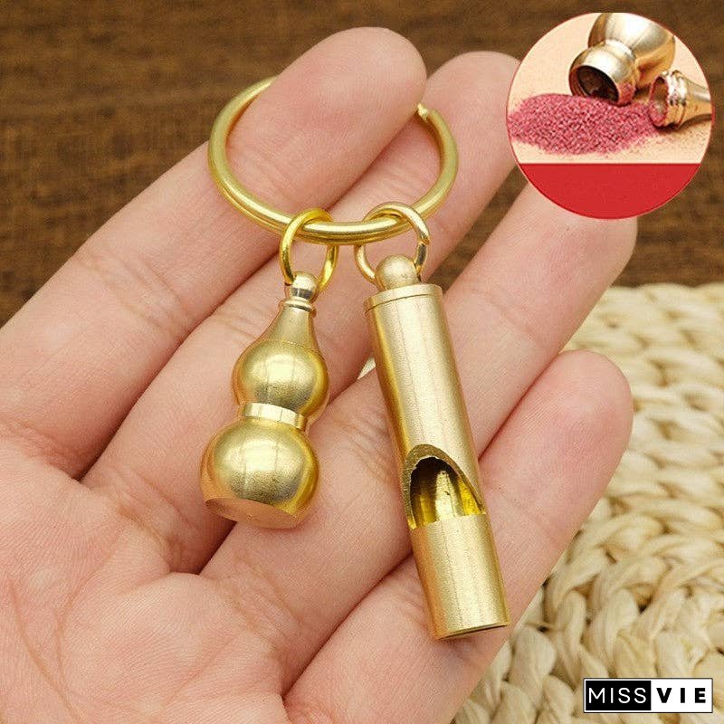 Brass Outdoor Survival Whistle