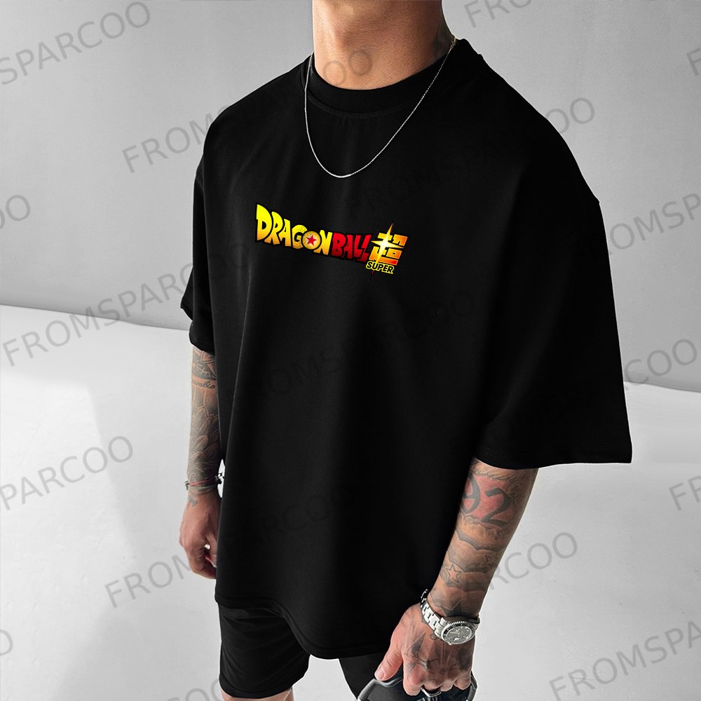 Unisex Oversized Dragon Ball Print T-Shirt