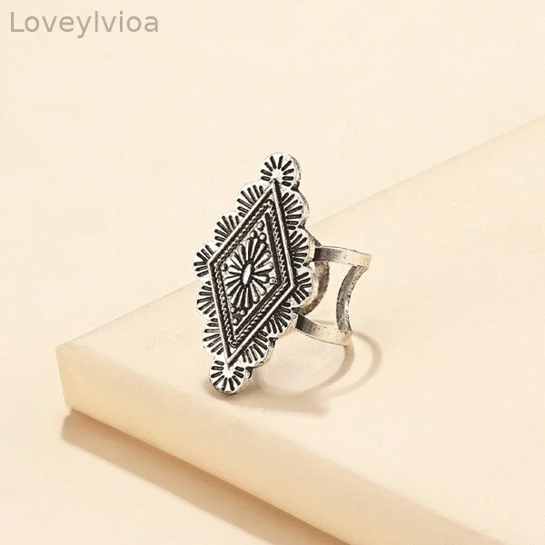 Vintage Bohemian Totem Adjustable Ring
