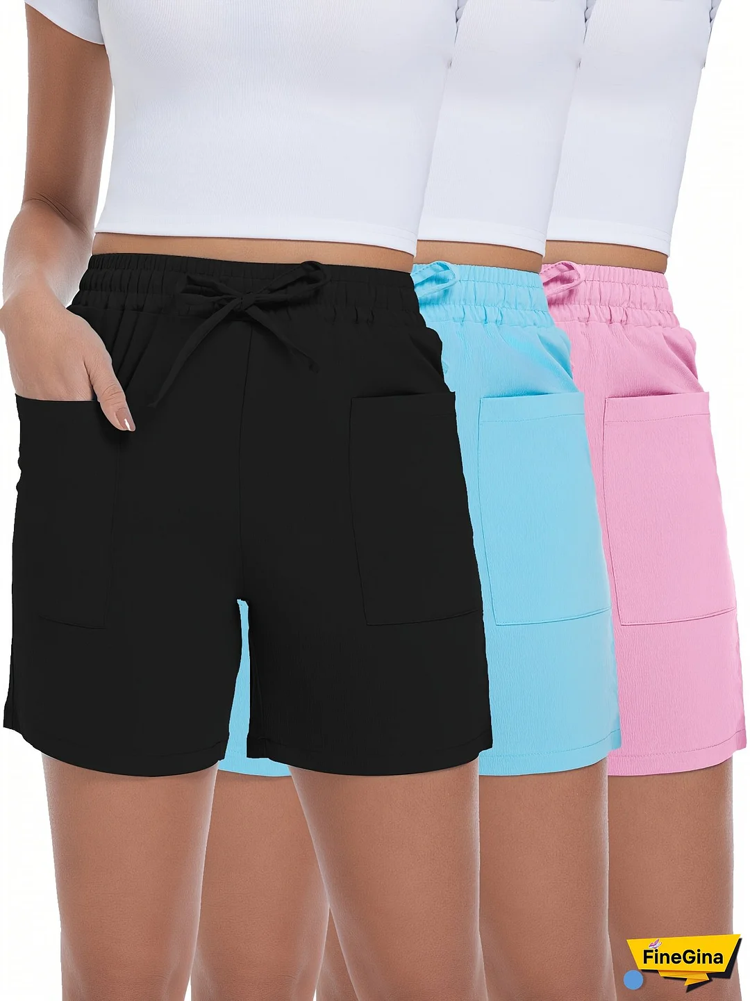 3-Pack Sports Casual Shorts, Breathable, Comfortable and Quick-Drying, Workout Clothing, Outdoor Activities, Casual Wear, Comfortable Fit, Nonstretch Fabric, Durable Material, Athletic Shorts, Versatile Shorts, Sports Lovers, Casual Wearers