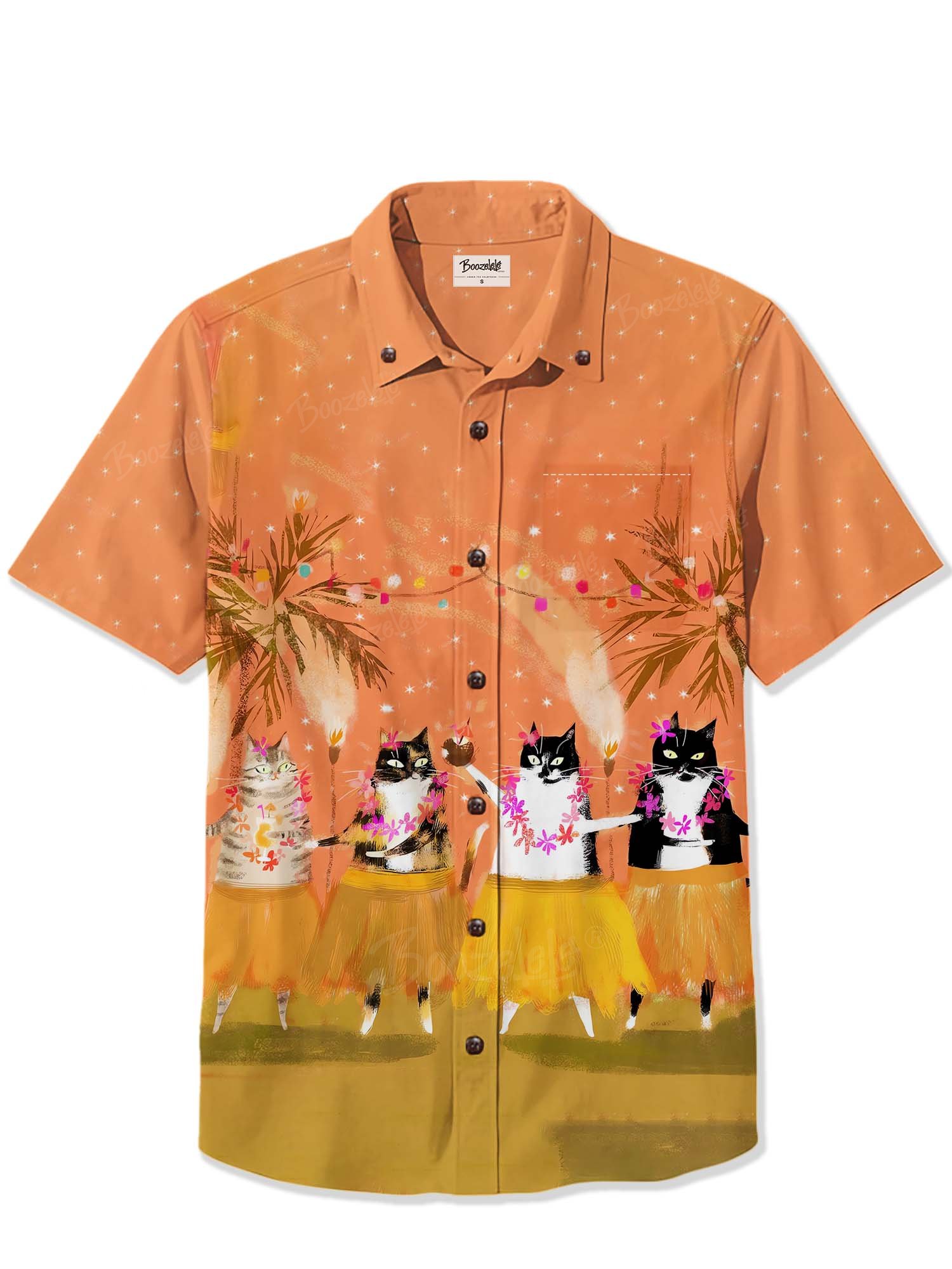 Hawaii Hula Cat - 100% Cotton Shirt