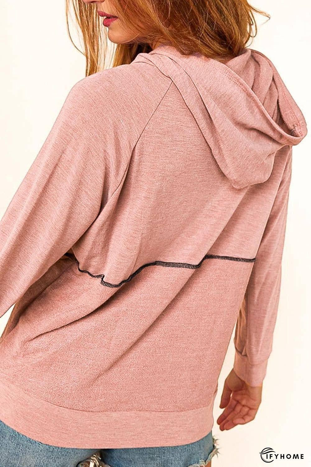 Buttoned Long Sleeve Hoodie | IFYHOME