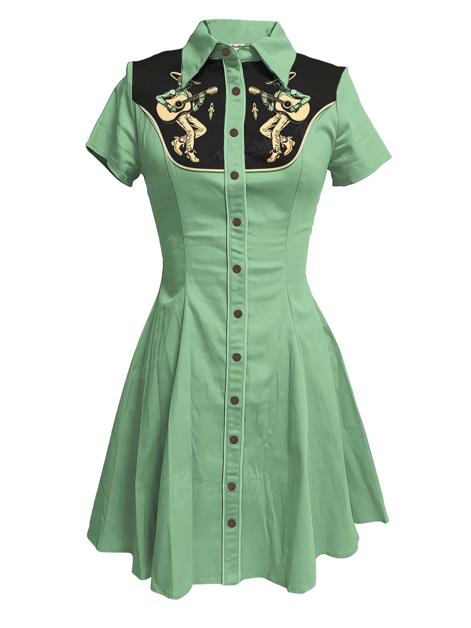 Alien Cowboy! - 100% Cotton Dress