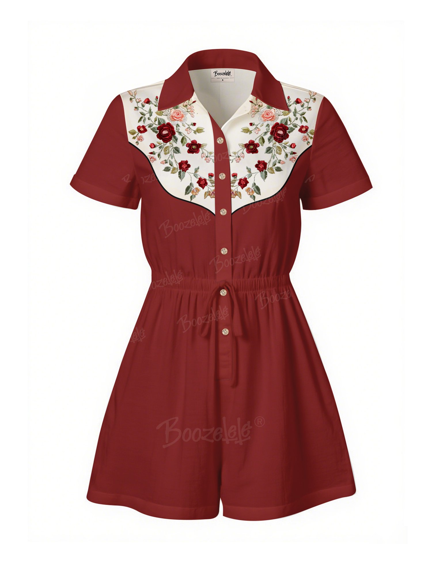 Flower - 100% Cotton Pocket Jumpsuit