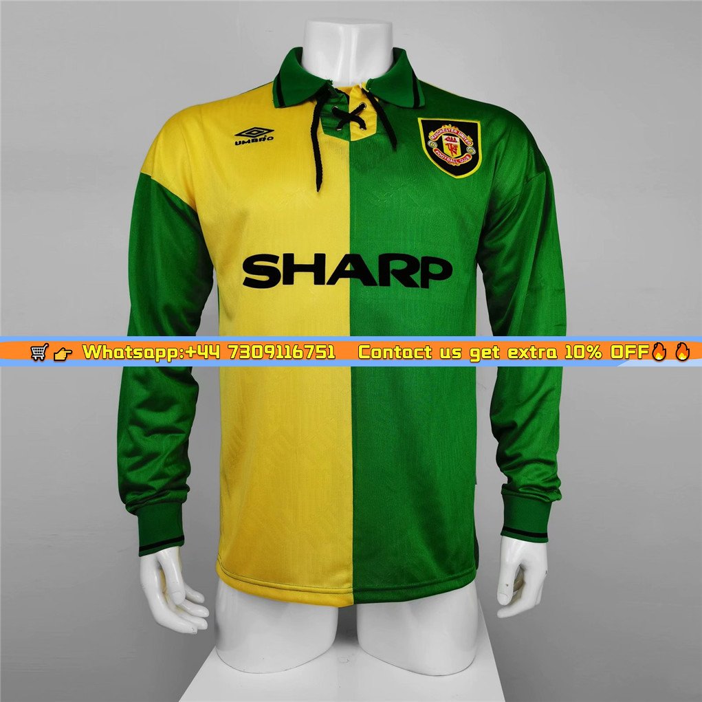 Manchester United Retro 92-94 Third Away Long Sleeve Jersey
