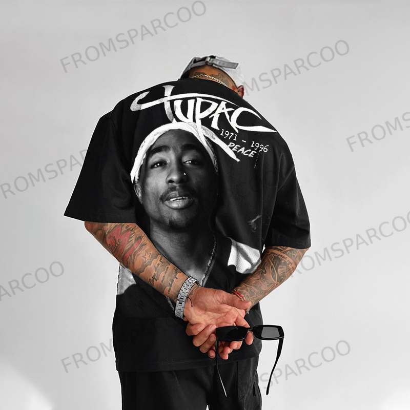 Unisex Oversized ''Peace'' Print Casual T-shirt