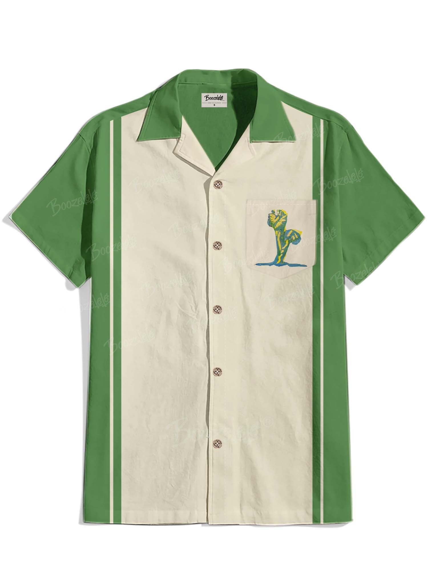 West Las Vegas Cactus - 100% Cotton Cuban Collar Shirt