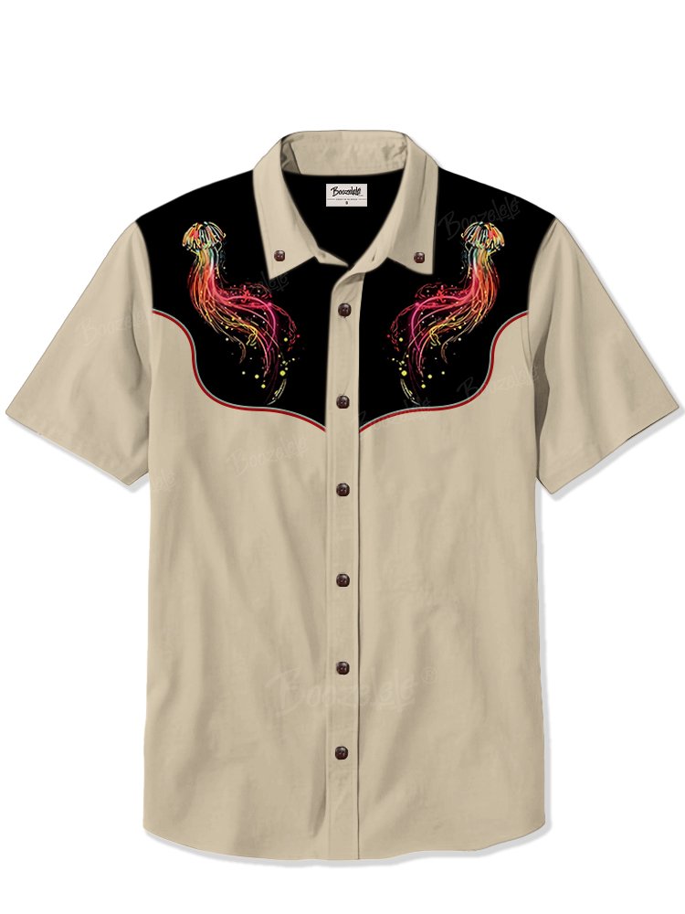 Colorful Jellyfish - 100% Cotton Shirt