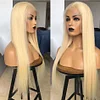 Glueless Silk 613 Blonde  Straight Wigs For Black Women