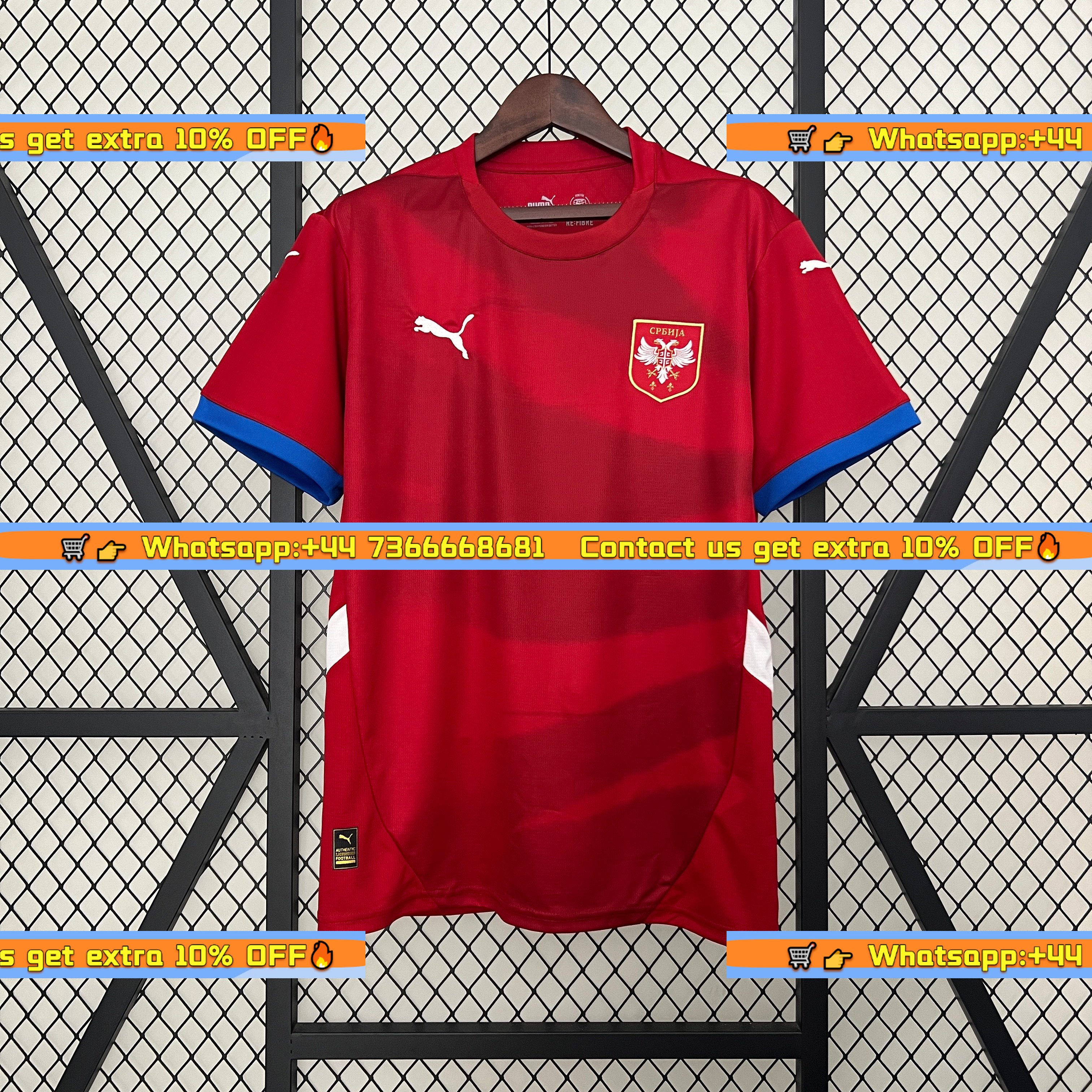 Serbia 2024 Home Stadium Jersey - Fans Version