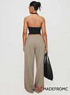 Paltrow Mid Rise Wide Leg Cargo Jeans Washed Brown