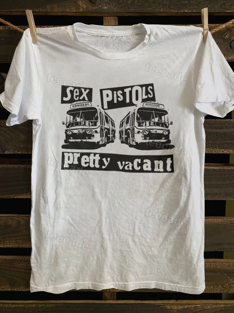 Teecade Teecade Sex Pistols Band Pretty Vacant Poster T-shirt