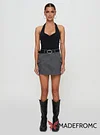 Lieutenant Cargo Mini Skirt Slate