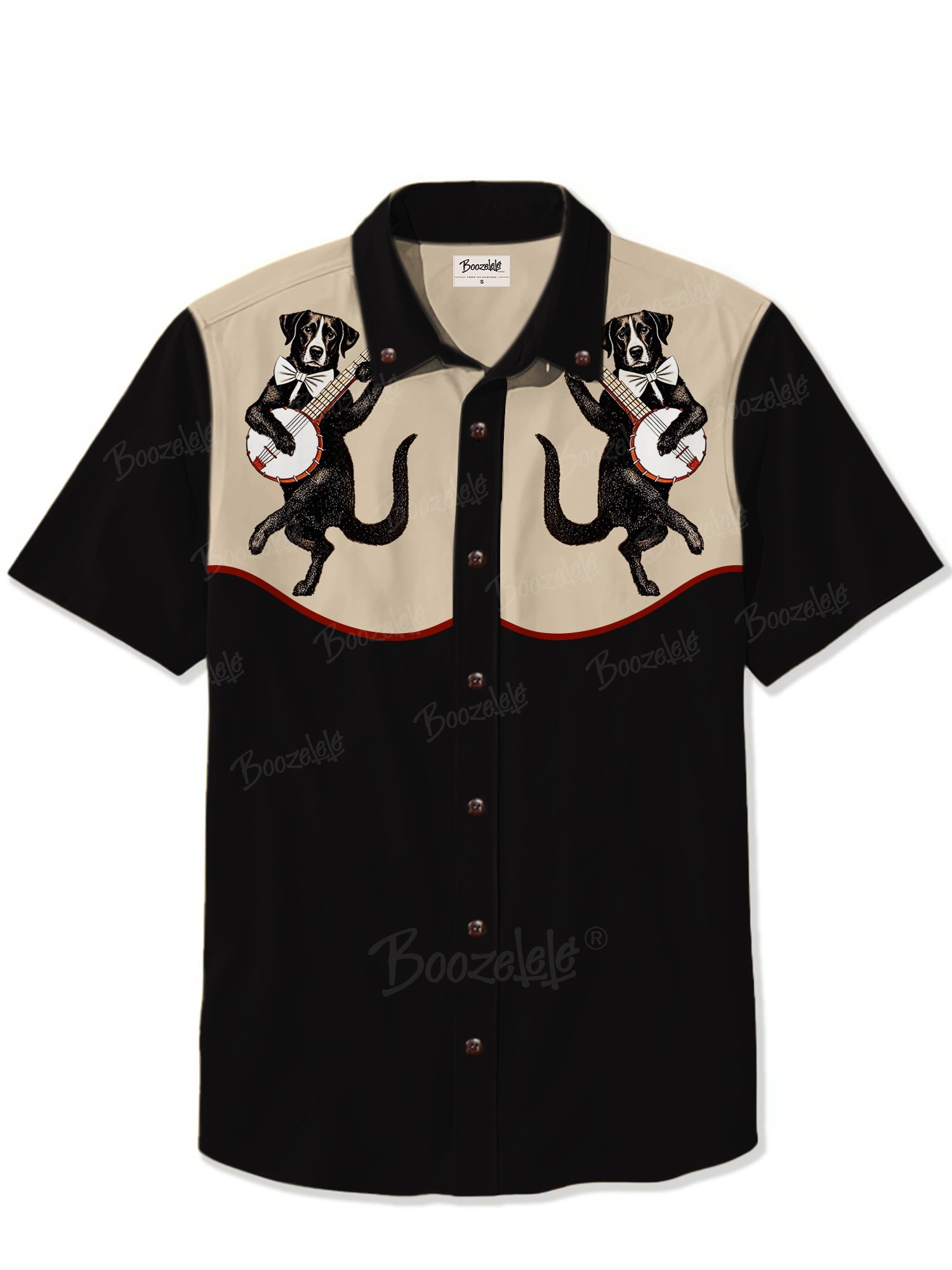 Retro Music Puppy- 100% Cotton Shirt