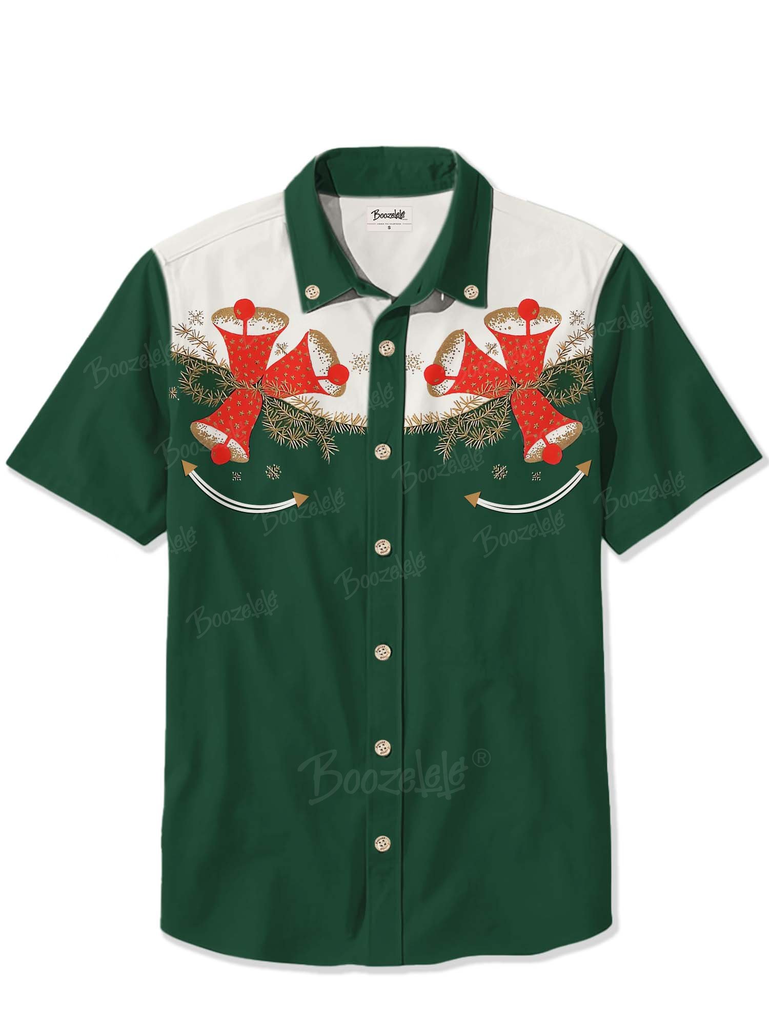 Christmas Retro Jingle Bells - 100% Cotton Shirt