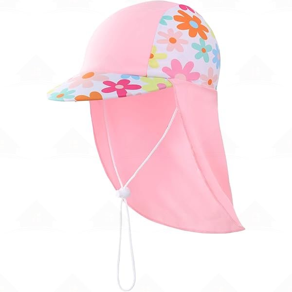 Home Prefer Boys Sun Hat Long Flap Quick Dry Sun Protection Cap Surf Up Swim Hat