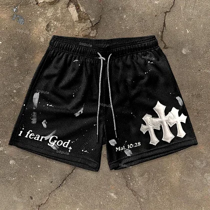 Vintage I Fear God Graphic Casual Fashion Shorts